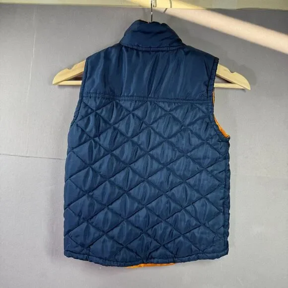 Lucky Brand Puffer Vest Boys 5 Ski Snowboard Diamond‎ Quilt Golf Outdoors Moto - Picture 9 of 10